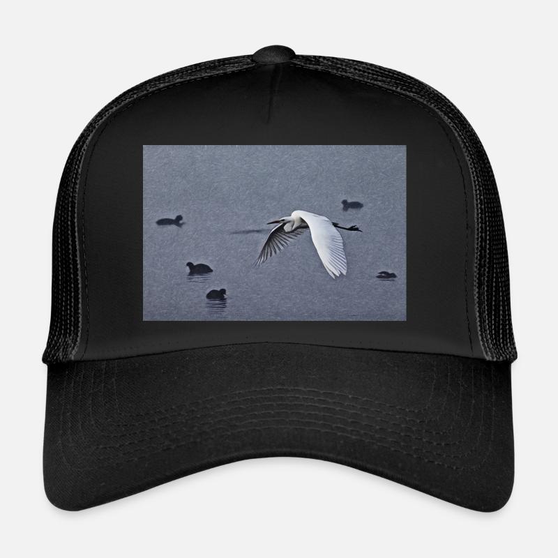 Silberreiher im Flug Trucker Cap