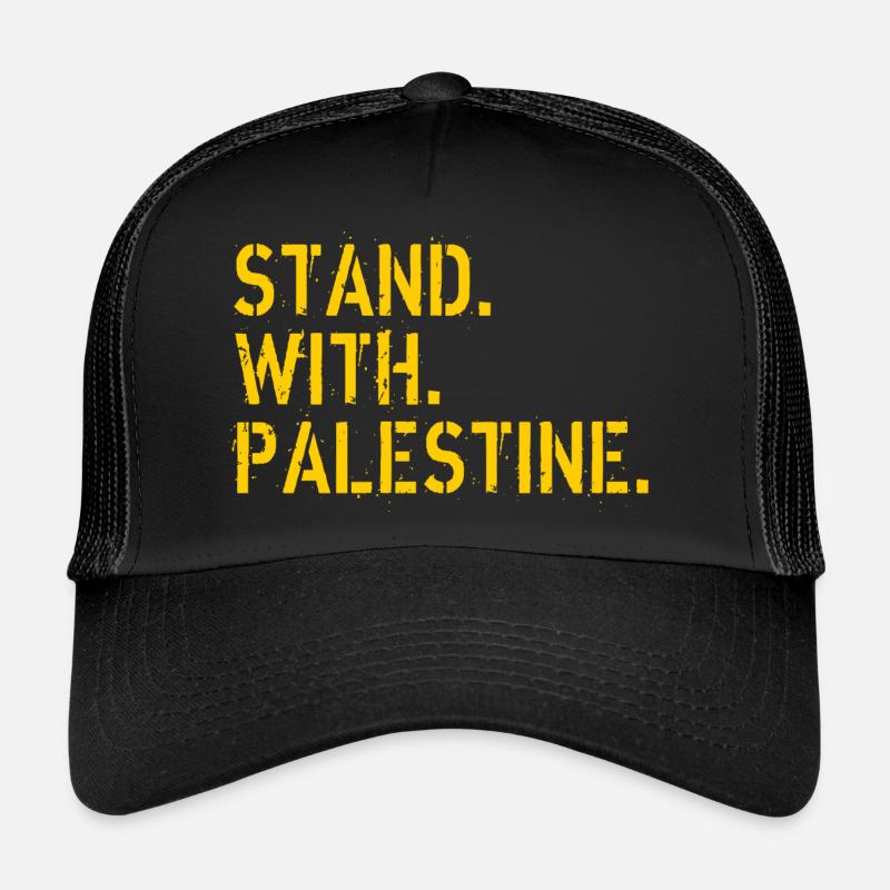 Stand With Palestine - Trucker Cap - black/black