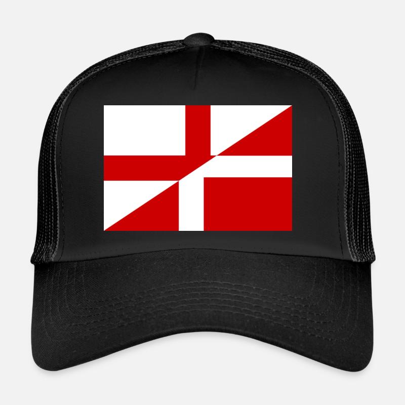 Drapeau de l’Angleterre Danemark Casquette trucker 