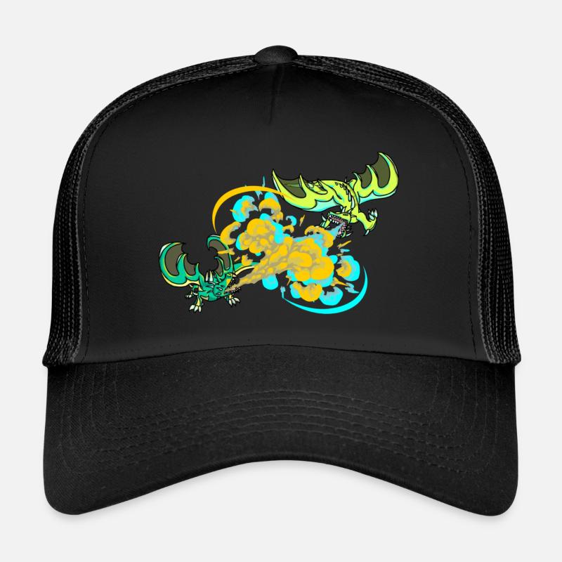 Dragon Fire Fight - Trucker Cap - black/black