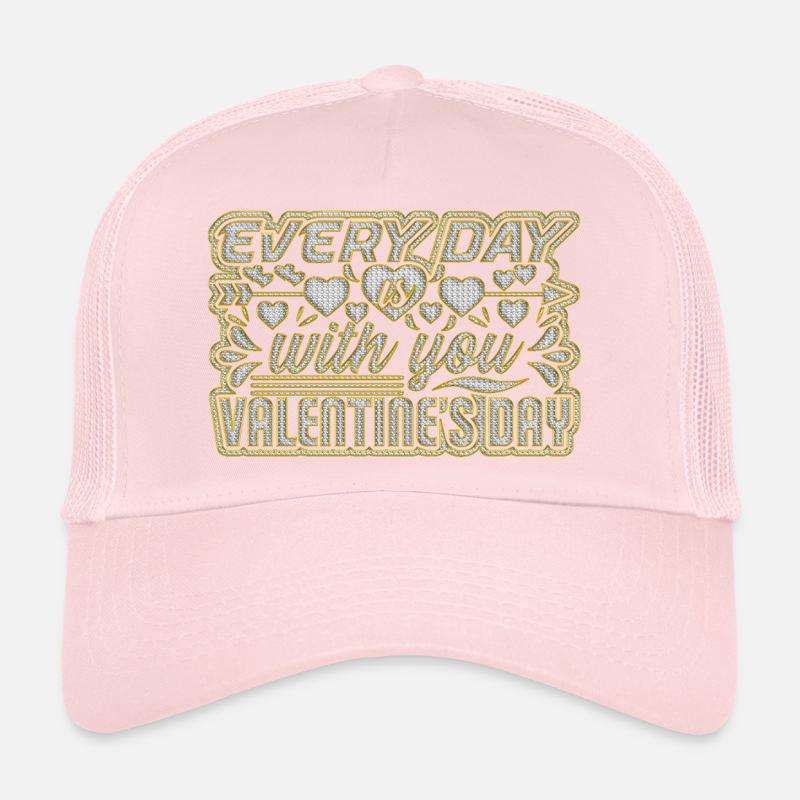 Aimez-moi la Saint-Valentin Joyeux Valentin Saint-Valentin Casquette trucker 