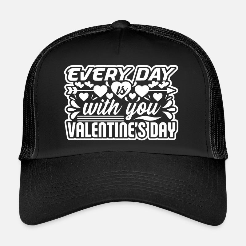 Aimez-moi la Saint-Valentin Joyeux Valentin Saint-Valentin Casquette trucker 