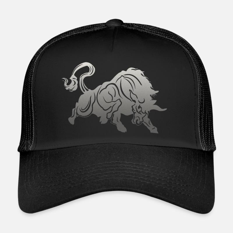 Tête de taureau tête Logo Steak Beast Gym corne Casquette trucker 