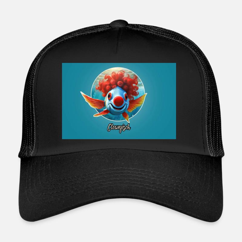 Jeu de mots ambigu sur l’expression allemande - Poisson-clown Casquette trucker 