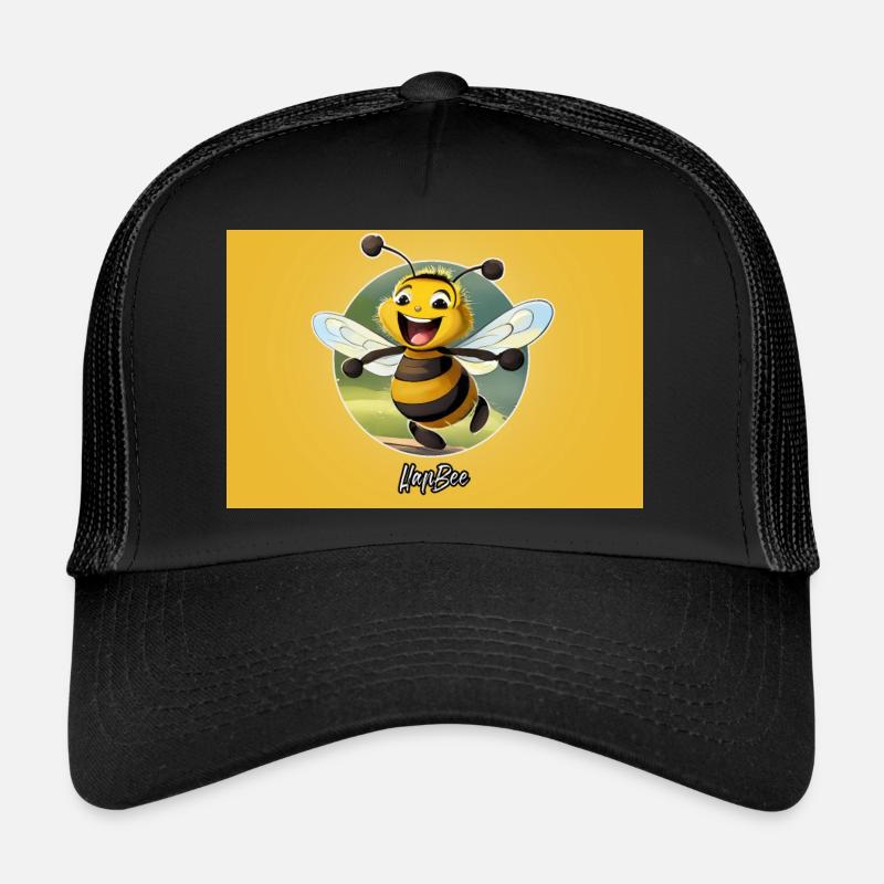 Jeu de mots expression ambiguë – HapBee (Abeille heureuse) Casquette trucker 