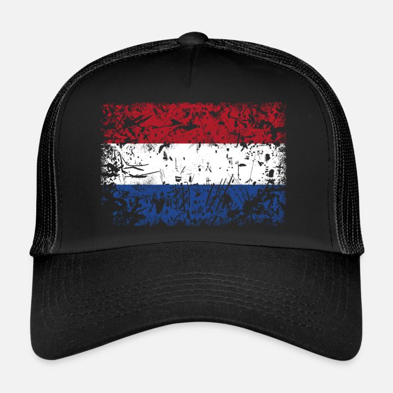 Drapeau des Pays-Bas VINTAGE Casquette trucker 