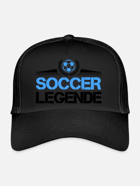 Football Légende du football - Casquette trucker  - noir/noir - Devant