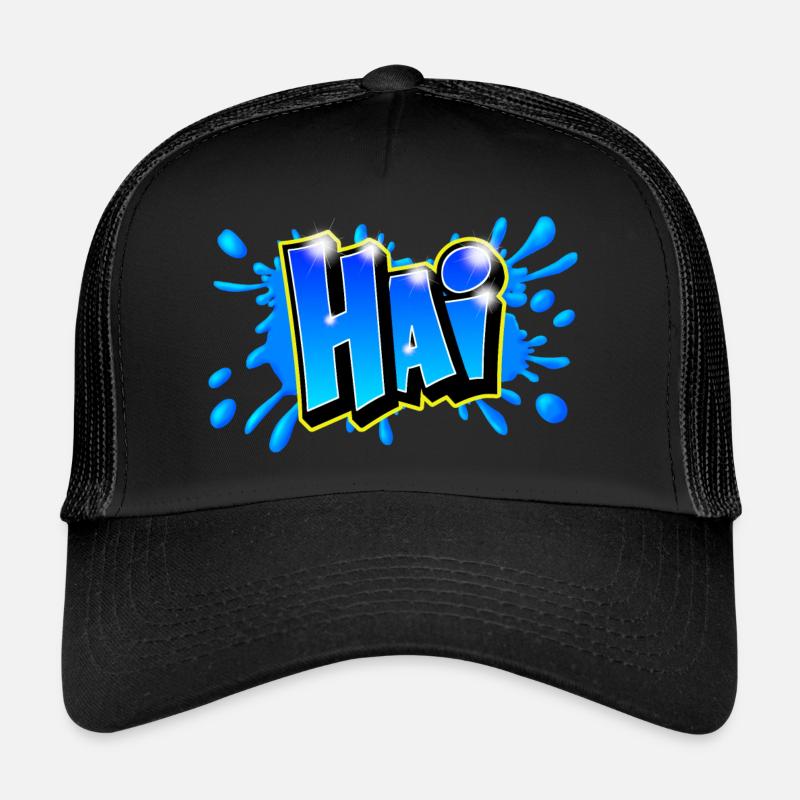 Graffiti name "HAI" Imprimable tout support ! Casquette trucker 