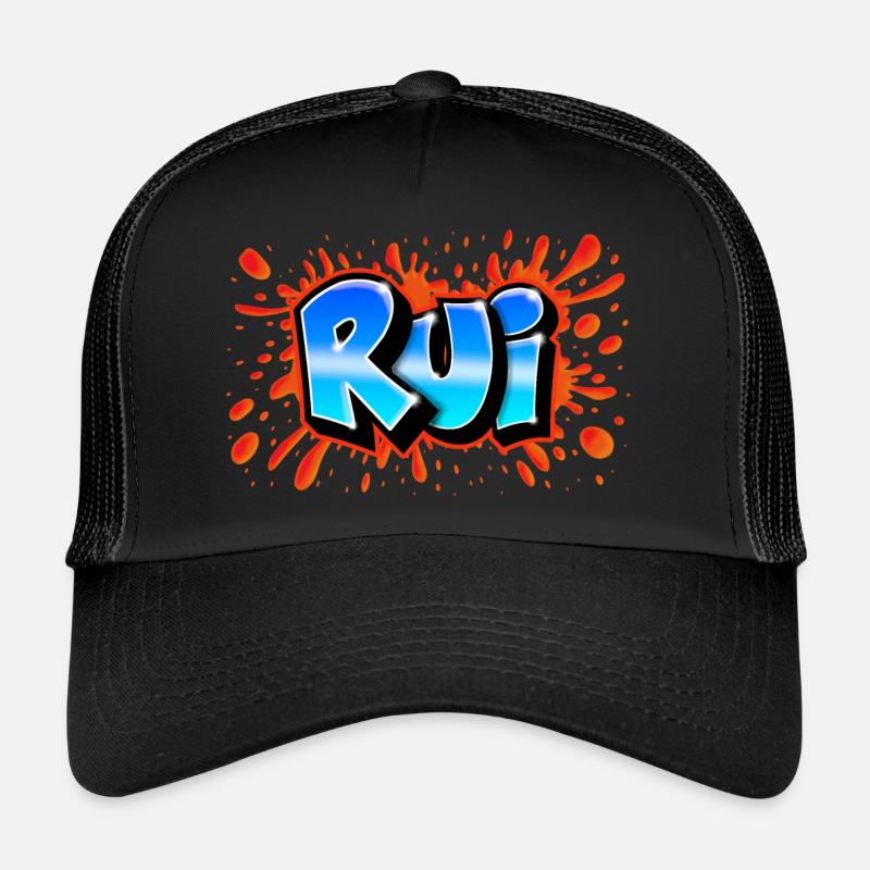 Rot Rui+splash Name Graffiti Trucker Cap