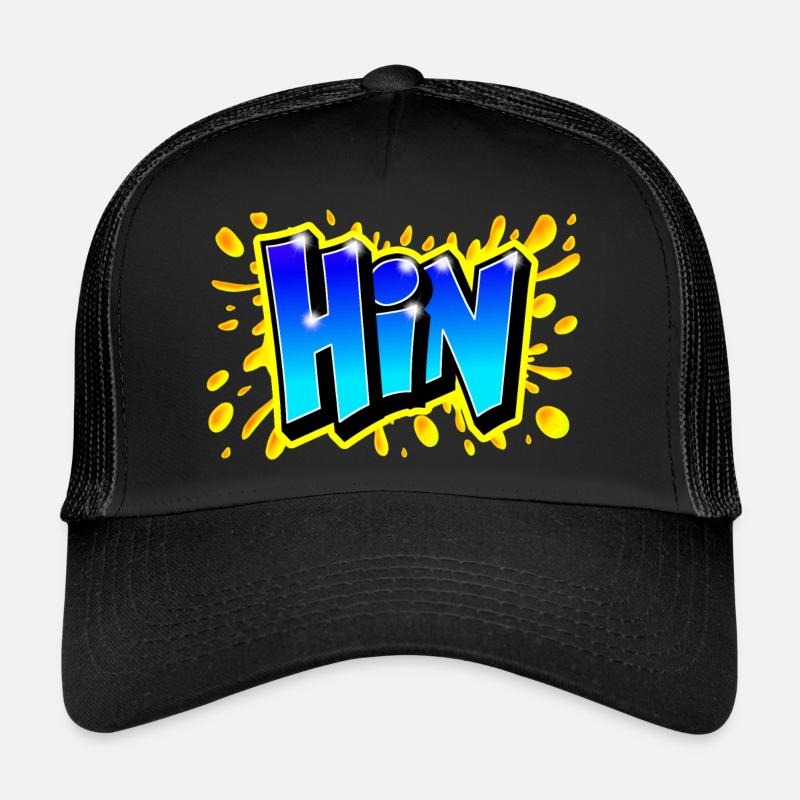 GRAFFITI PRENOM "HIN IMPRIMABLE PAR MAX LE TAGUEUR Casquette trucker 