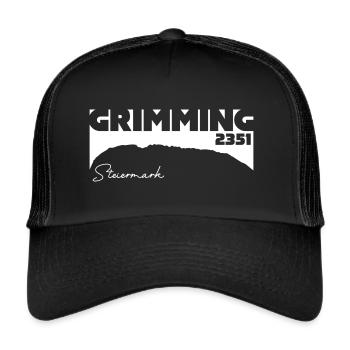 Grimming 2351 m Berg Steiermark Austria Autriche - Casquette trucker  - noir/noir - Devant