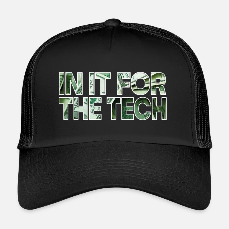 Für die Technik - Trucker Cap - Schwarz/Schwarz