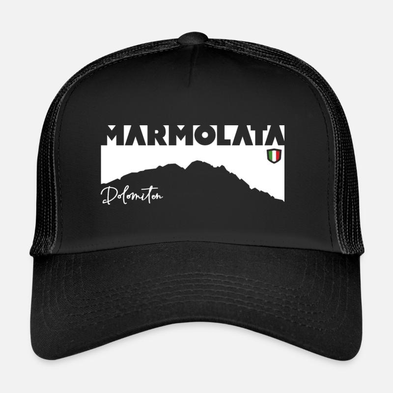 Marmolata Marmolada highest peak Dolomites mountain Trucker Cap