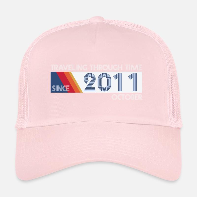 Drôle de voyage dans le temps anniversaire Design octobre 2011 Casquette trucker 