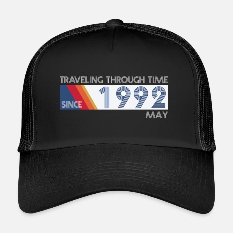 Conception drôle d'anniversaire de voyage dans le temps mai 1992 Casquette trucker 