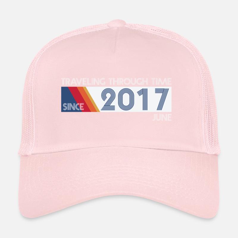 Drôle de voyage dans le temps anniversaire Design juin 2017 Casquette trucker 