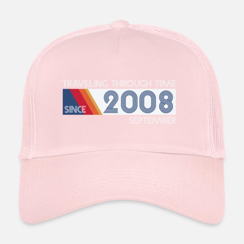 Funny Zeitreise Geburtstags Design September 2008 Trucker Cap