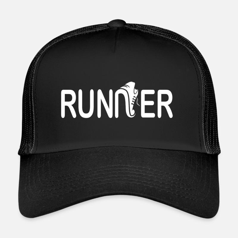 Runner - Läufer - Trucker Cap - Schwarz/Schwarz
