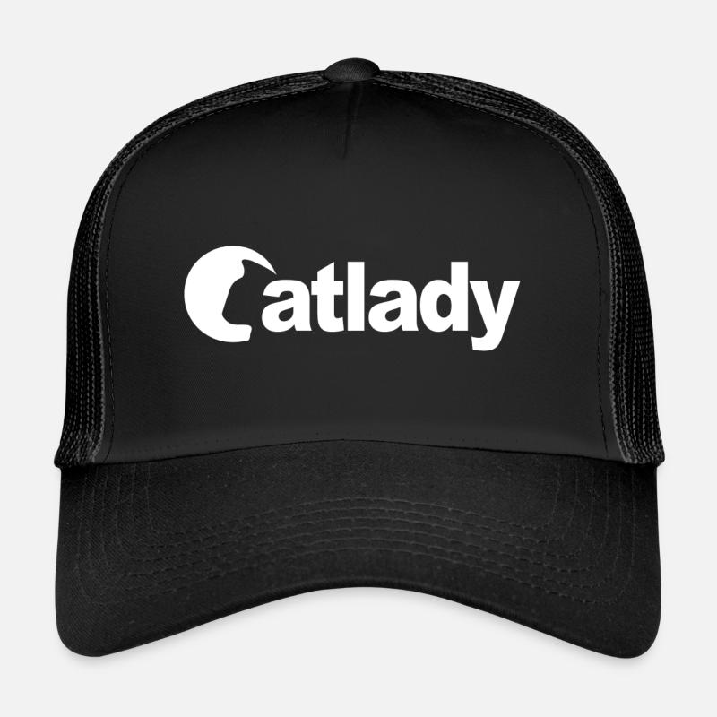 Catlady - Trucker Cap - Schwarz/Schwarz