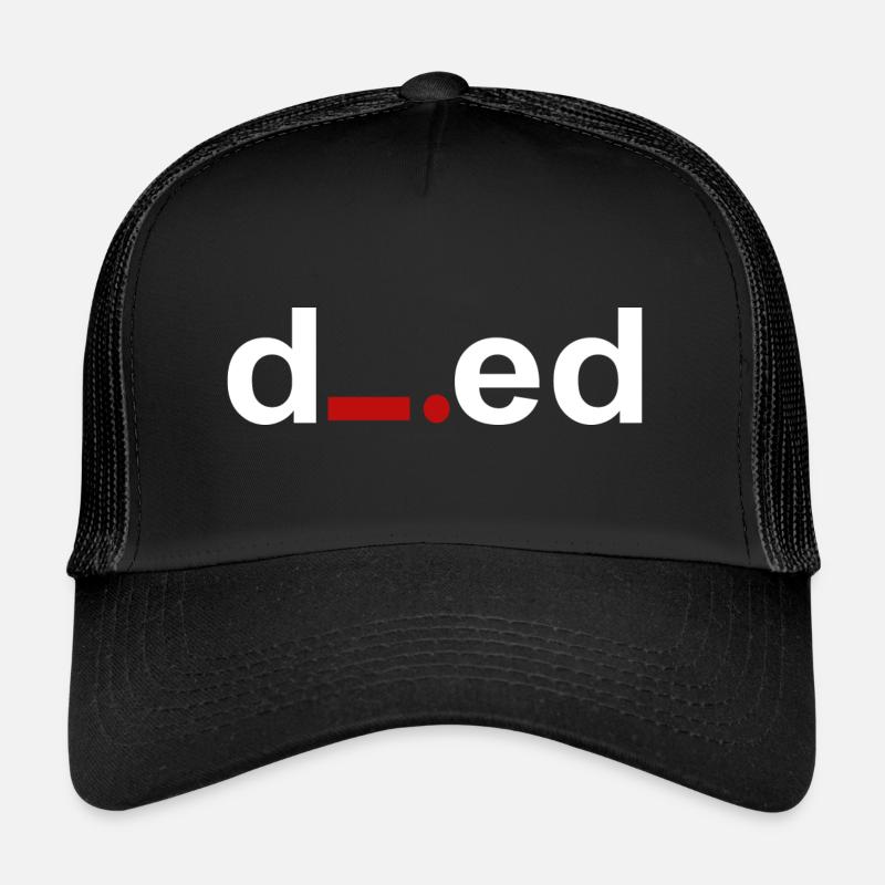 Died - Trucker Cap - Schwarz/Schwarz
