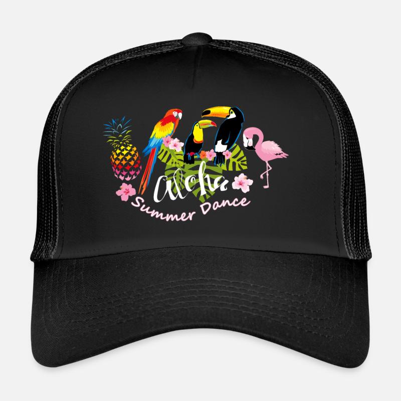 Summer Dance - Aloha Sommercontest - Trucker Cap - Schwarz/Schwarz