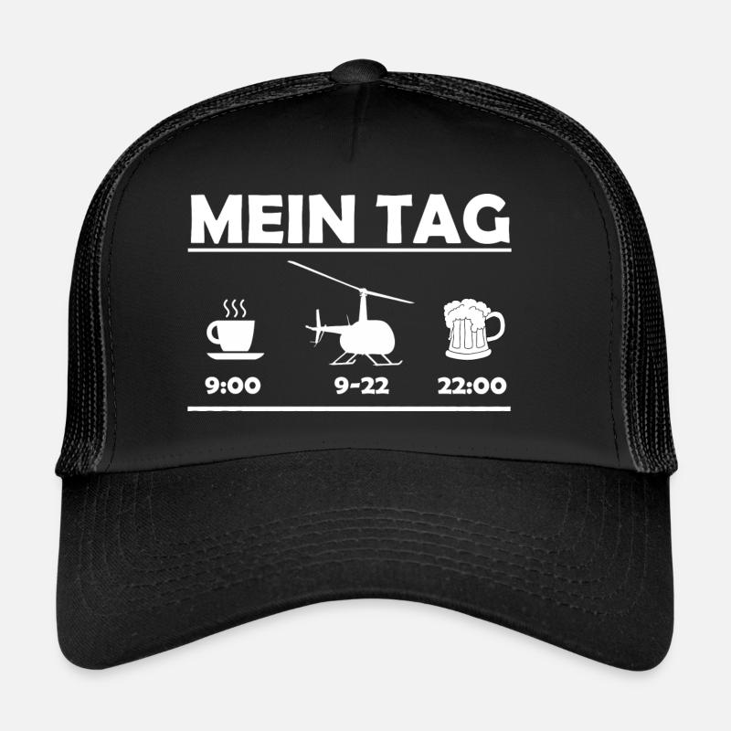 Mein Tag Hubschrauber Trucker Cap