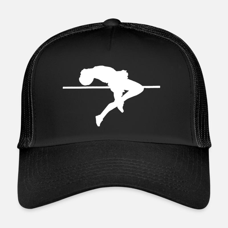 Hochsprung Leichtathletik - Trucker Cap - Schwarz/Schwarz