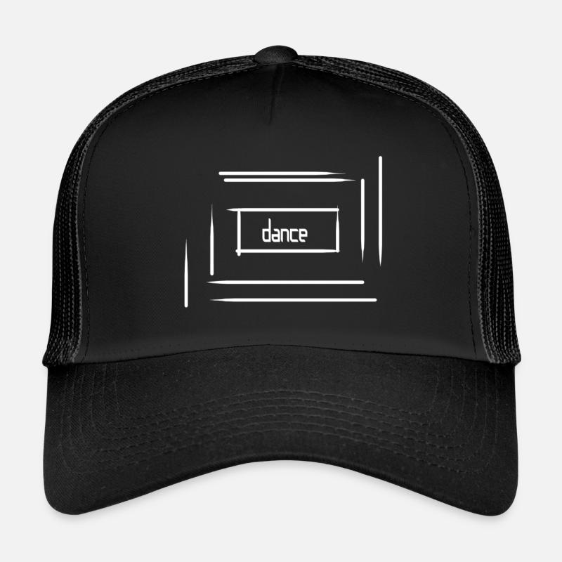 dance - Trucker Cap - Schwarz/Schwarz