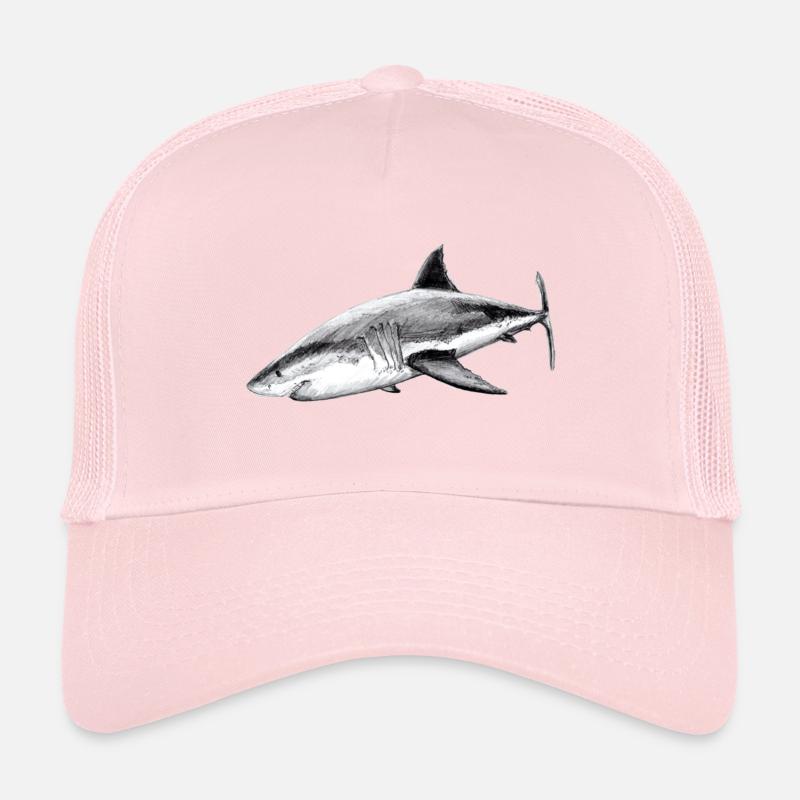 Grand requin blanc - Requin blanc Casquette trucker 
