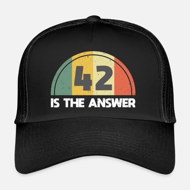 Réponse 42 - Casquette trucker  - noir/noir