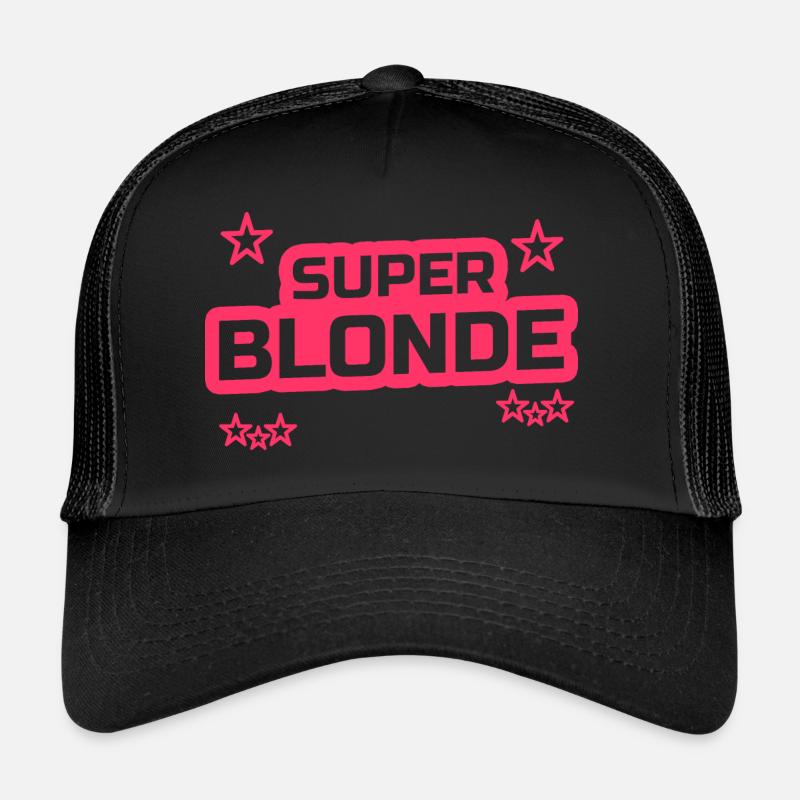 super blonde - Casquette trucker  - noir/noir