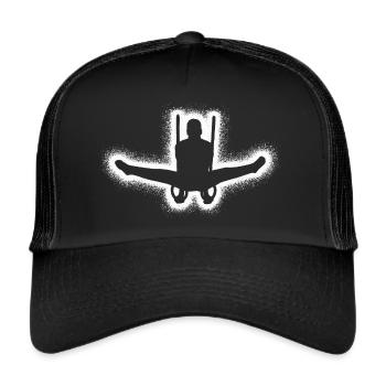 Turner Gymnastik Ringeturnen Jungen Turnen Herren - Trucker Cap - Schwarz/Schwarz - Vorne