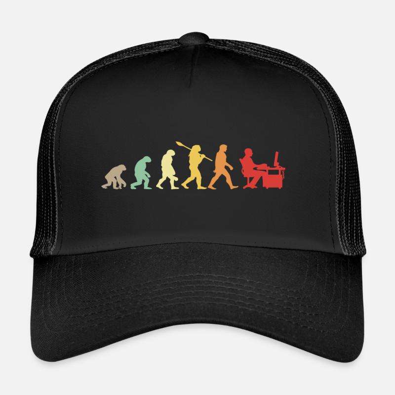 Évolution Darwin pour les Geeks 💻 Casquette trucker 