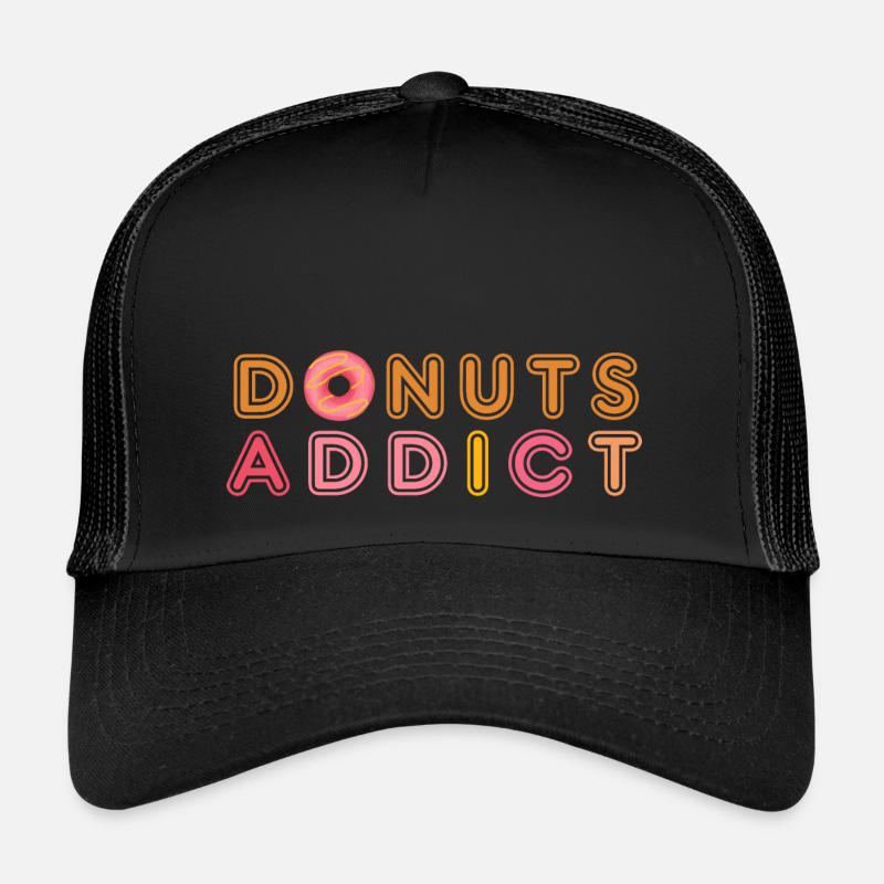 Donuts süchtig rosa Karamell Trucker Cap