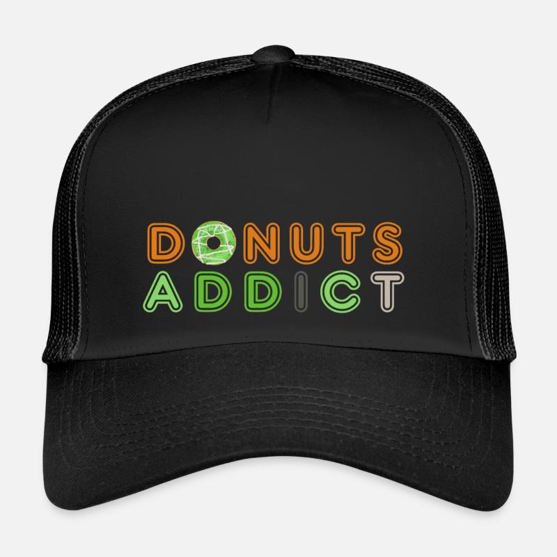 Donuts addict green - Trucker Cap - black/black