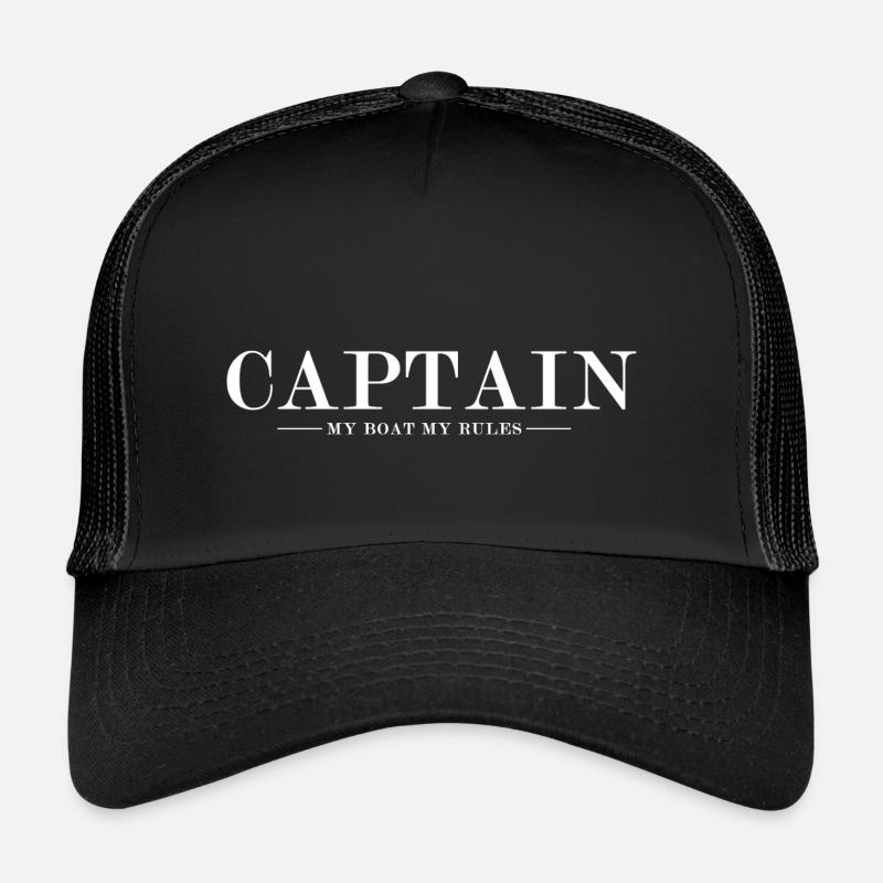 Captain - Trucker Cap - Schwarz/Schwarz