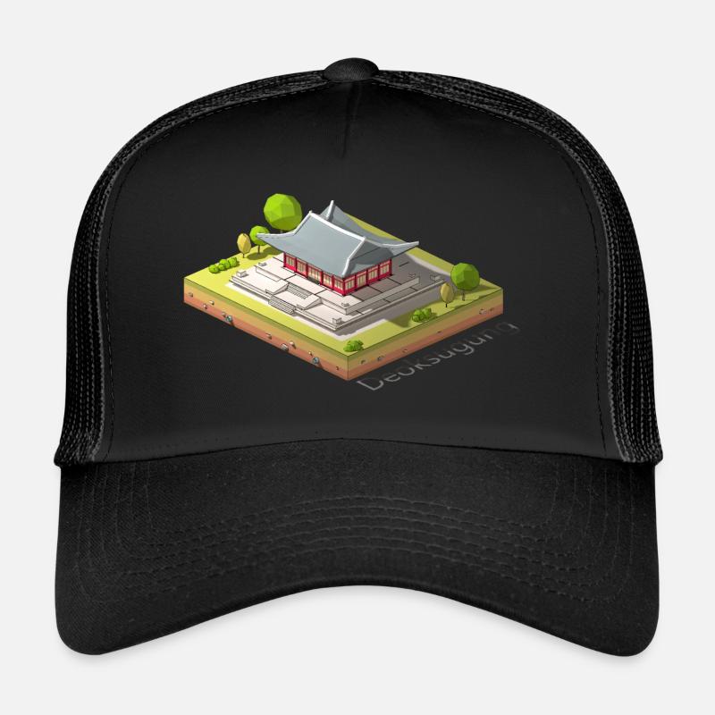 Geometric low poly Deoksugung Trucker Cap