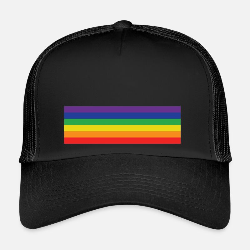 Drapeau arc-en-ciel Casquette trucker 