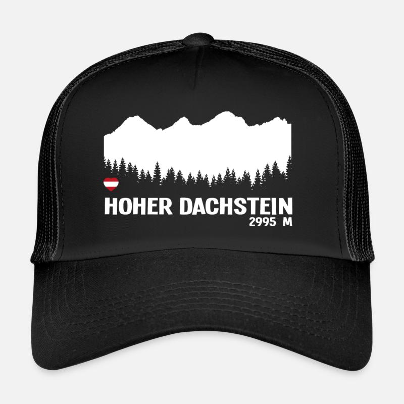 Hoher Dachstein Austria Schladming Steiermark Berg - Trucker Cap - Schwarz/Schwarz