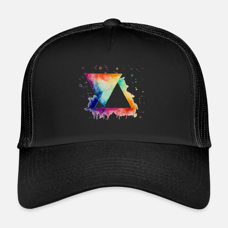 Triangles aux couleurs vives Casquette trucker 