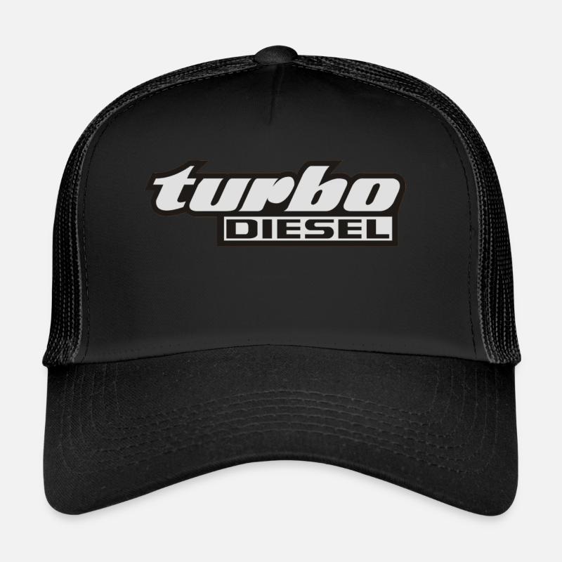 Turbodiesel - Trucker Cap - Schwarz/Schwarz