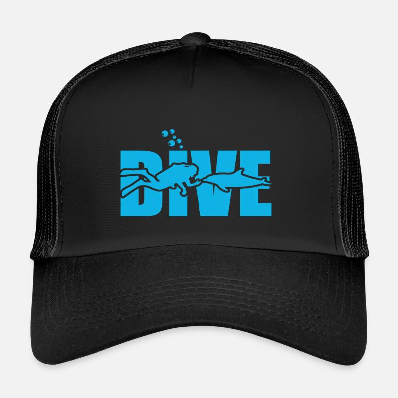 Dive Diving Trucker Cap