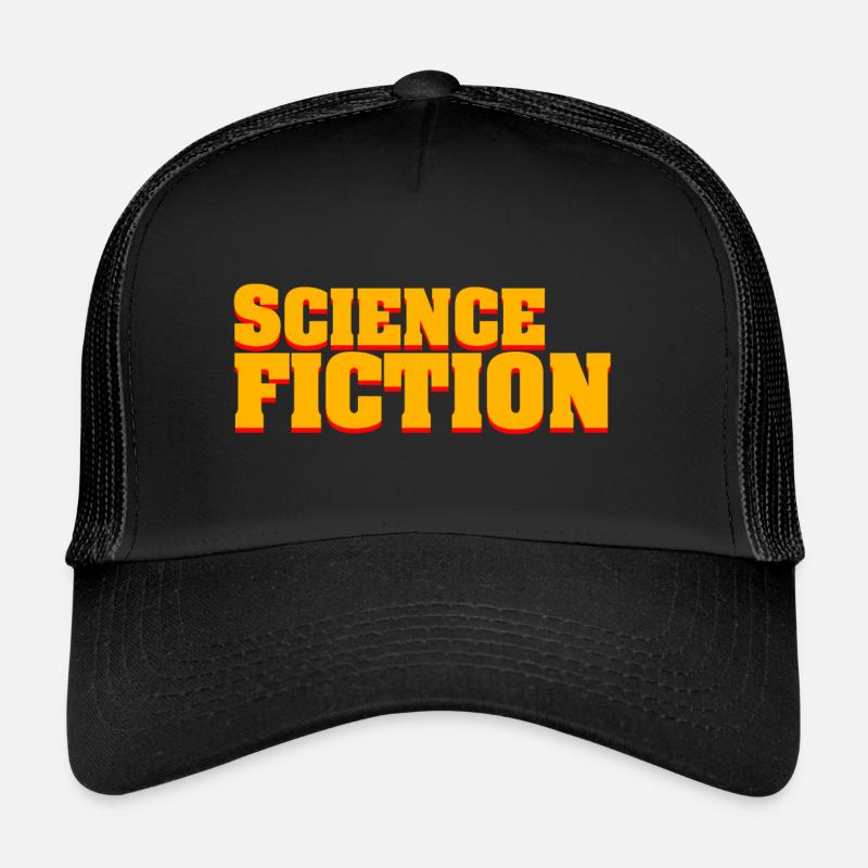 Scan fiction - Trucker Cap - black/black