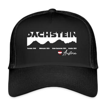High Dachstein Styria Upper Austria Austria - Trucker Cap - black/black - Front