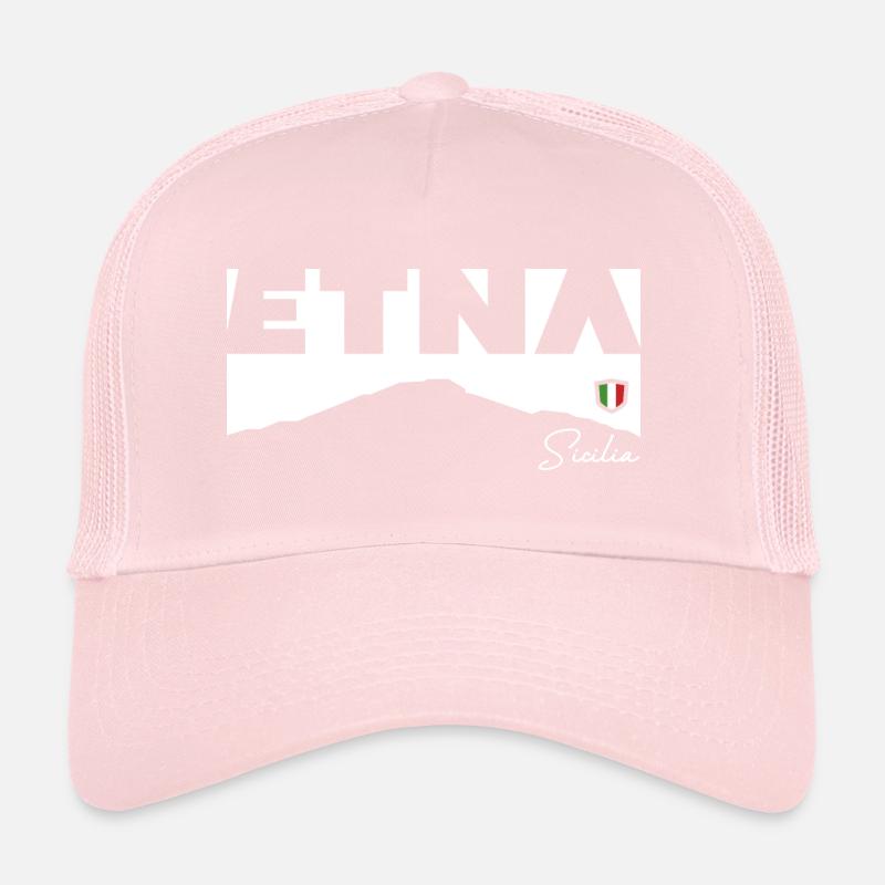Etna Mongibello Etna Sicile Vulkan Feuerberg Casquette trucker 