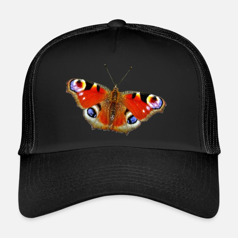 Papillon Papillon Paon - Casquette trucker  - noir/noir