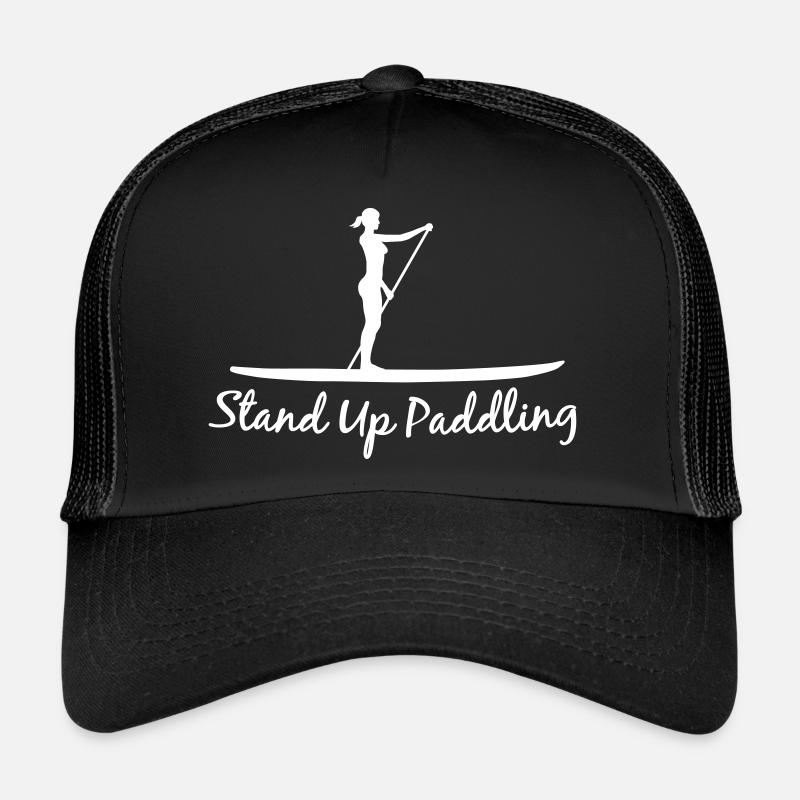 Stand Up Paddling - Trucker Cap - Schwarz/Schwarz