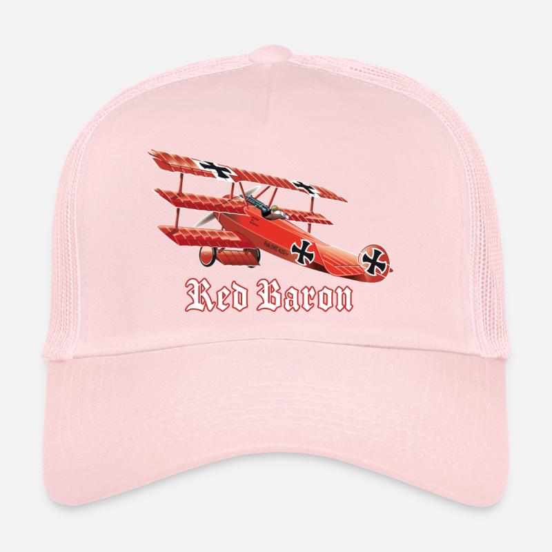 Red Baron (on Dark Tshirt) Trucker Cap