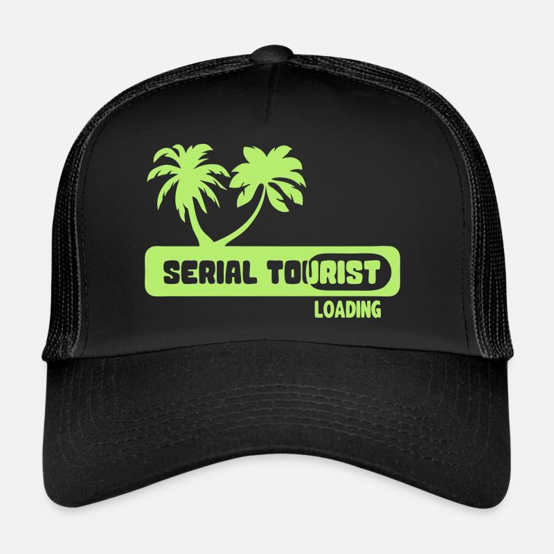 serial tourist citation palm loading humor Trucker Cap