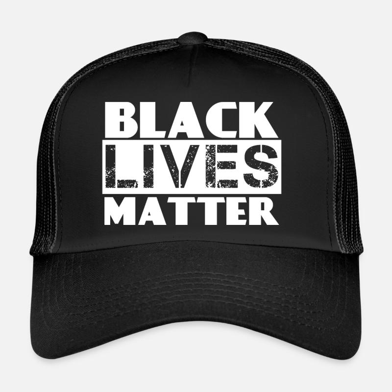 #SCHWARZE LEBEN ZÄHLEN - Trucker Cap - Schwarz/Schwarz